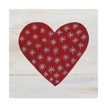 Kathleen Parr Mckenna 'Rustic Valentine Heart Ii' Canvas Art,24x24